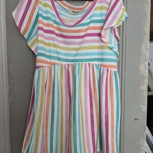 Vibrant Striped Kids' Dress